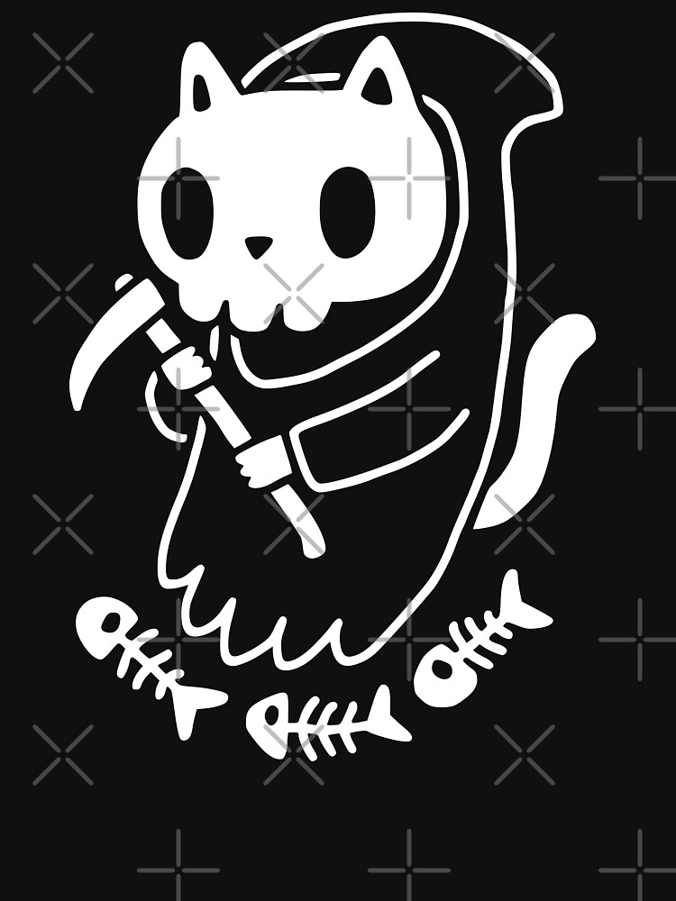 Thumbnail 3 of 3, Racerback Tank Top, Reaper Cat designed and sold by obinsun.