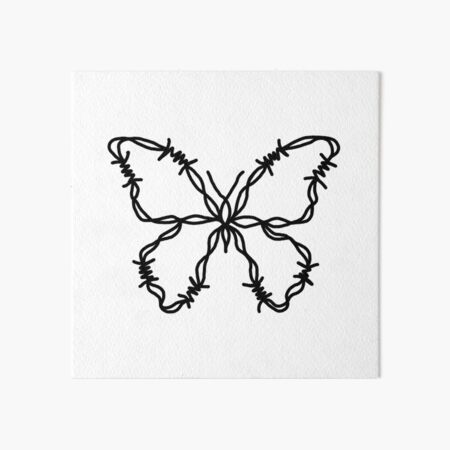 Barbed Wire Butterflies Embroidered Set – BOXEDTRENDS