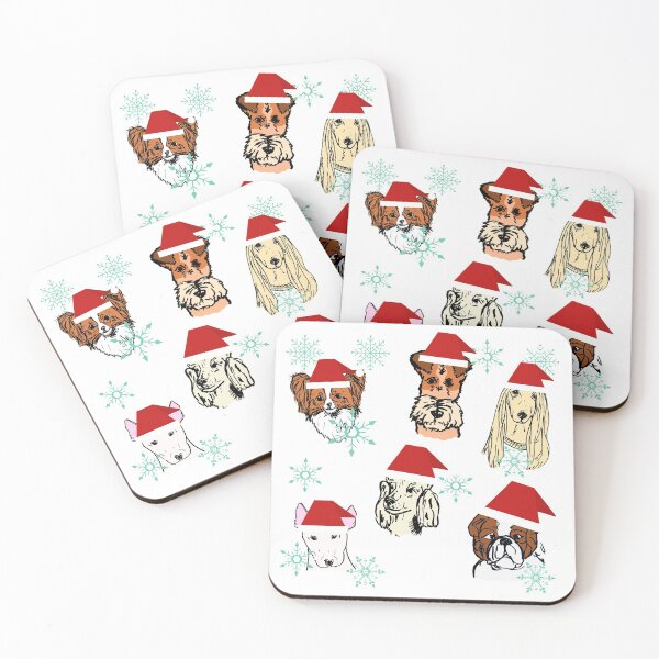 Artikelvorschau, Weihnachts-Weihnachtsmann-Hundemuster entworfen und verkauft von NinaBetterNot.