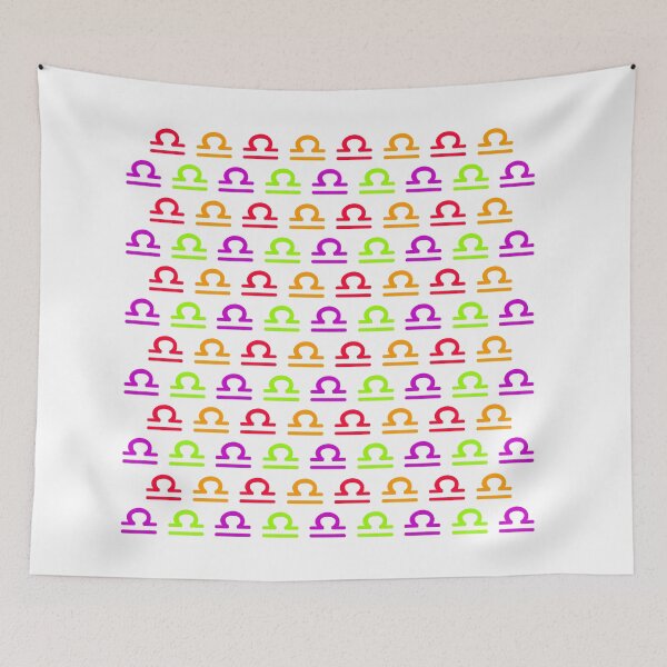 Item preview, Multicolored Libra sign, astrology zodiac symbol white background designed and sold by Stéphane  Thirion.