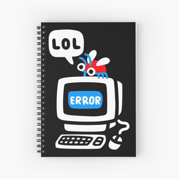 Computer Bug Spiral Notebook