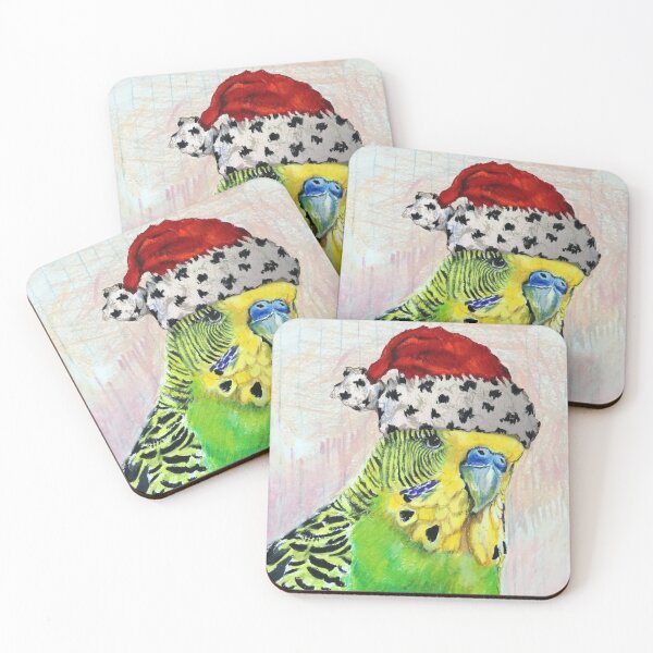 Item preview, Santa Dean, my Budgie designed and sold by jenesaiscluck.