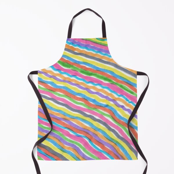 Item preview, Rainbow Waves Abstract Print designed and sold by DanielleGensler.