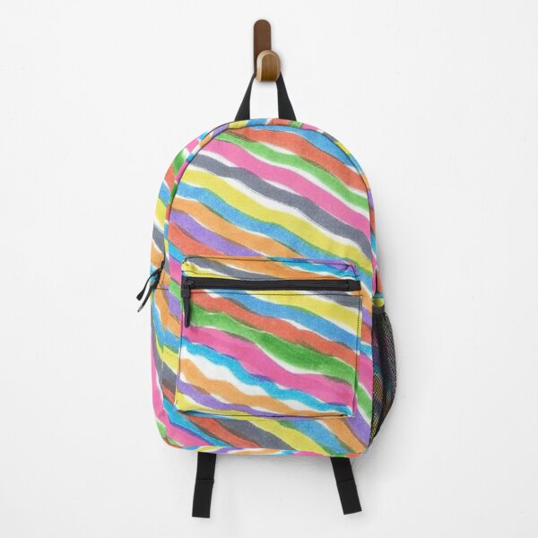 Item preview, Rainbow Waves Abstract Print designed and sold by DanielleGensler.