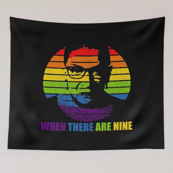 Item preview, When There Are Nine Ruth Bader Ginsburg RBG designed and sold by RandomStuffShop.