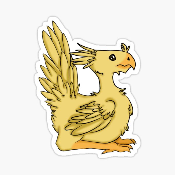 Chocobo Sticker For Sale By Dioskiart Redbubble