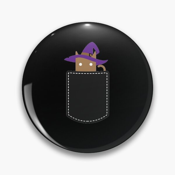 Item preview, FUNNY CUTE POCKET CAT WITH HAT HALLOWEEN designed and sold by TheFirstOne.