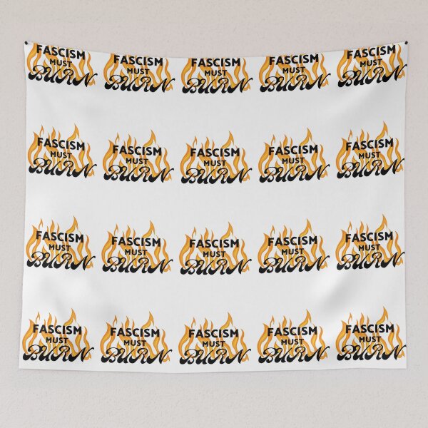 Item preview, Fascism Must Burn designed and sold by Zoranzi.