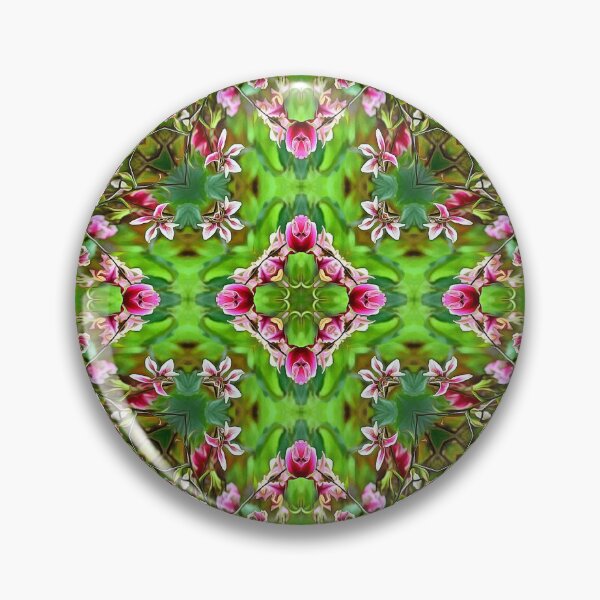 Item preview, Burgundy and Green Stargazer Lily Abstract Pattern designed and sold by SeaChangeDesign.