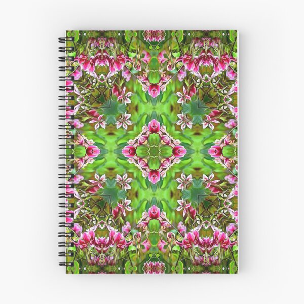 Item preview, Burgundy and Green Stargazer Lily Abstract Pattern designed and sold by SeaChangeDesign.
