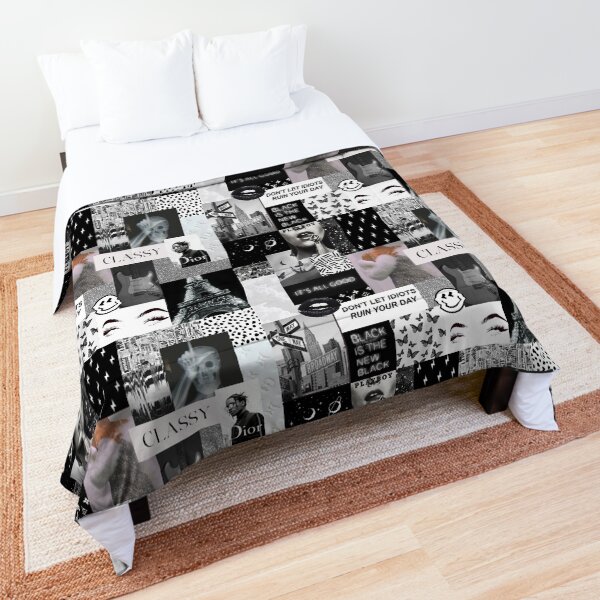 Black and White Collage Comforter