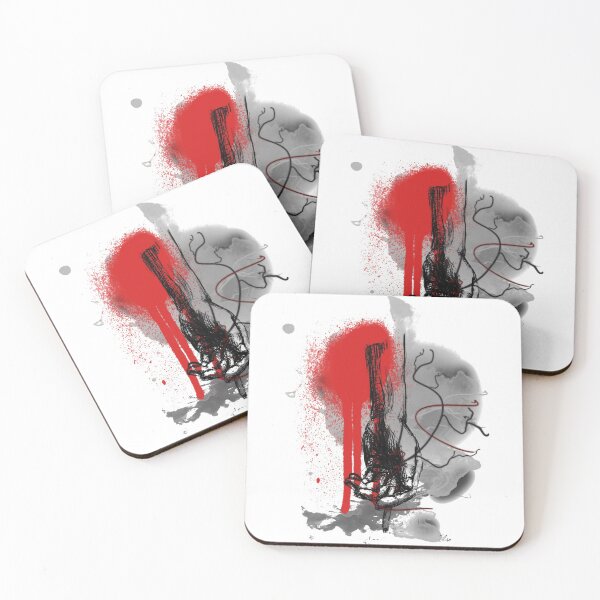 Item preview, Hand holding cigarette - artwork in Trash Polka style designed and sold by InkLove.