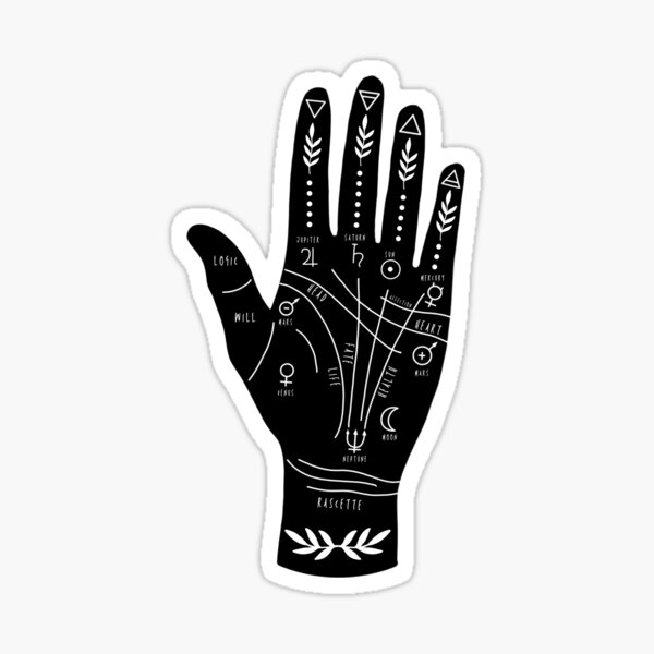 Palmistry Hand Sticker