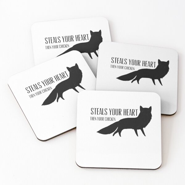Item preview, steals your heart then your chicken II fox meme designed and sold by Newarre.