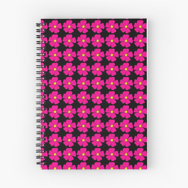 Item preview, Bib Flower in Classic Bright Pink On Black designed and sold by CottoVerdi.