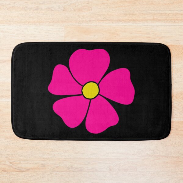 Item preview, Bib Flower in Classic Bright Pink On Black designed and sold by CottoVerdi.