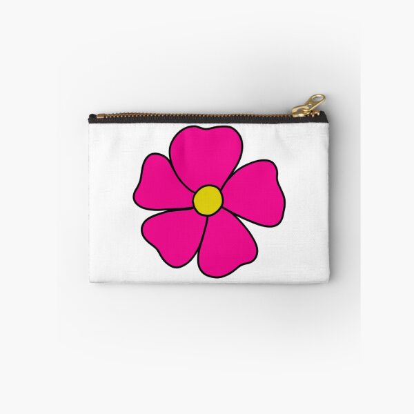 Item preview, Bib Flower in Classic Bright Pink On White designed and sold by CottoVerdi.