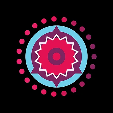 Artwork thumbnail, Gradient Circular Pattern by Euc lid