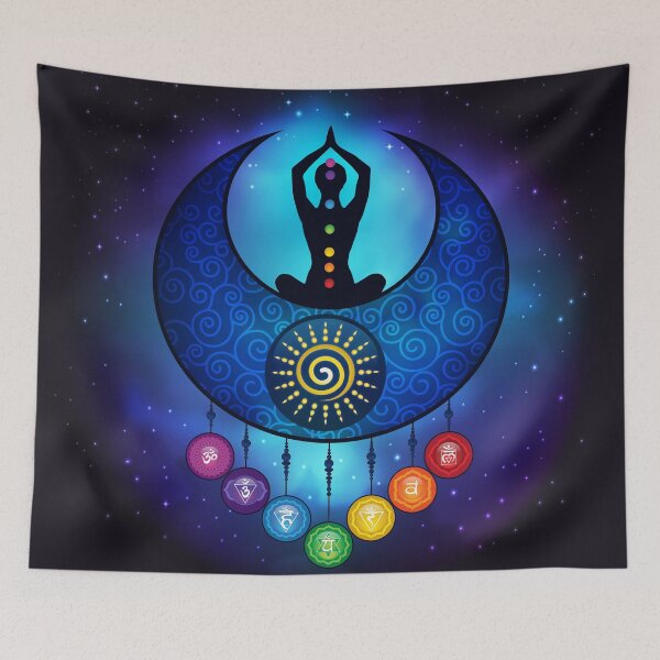 Item preview, 7 Chakra Female Moon & Sun - 59 Universe designed and sold by chakraplaza.