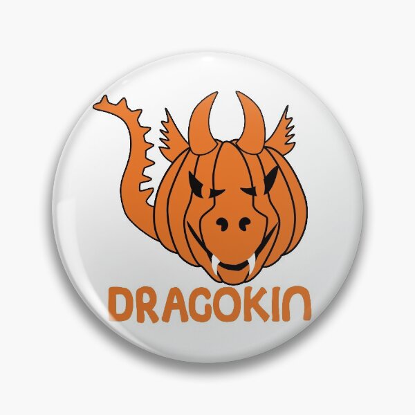 Item preview, Halloween dragokin. Dragon shaped pumpkin. designed and sold by ReluctantChickn.