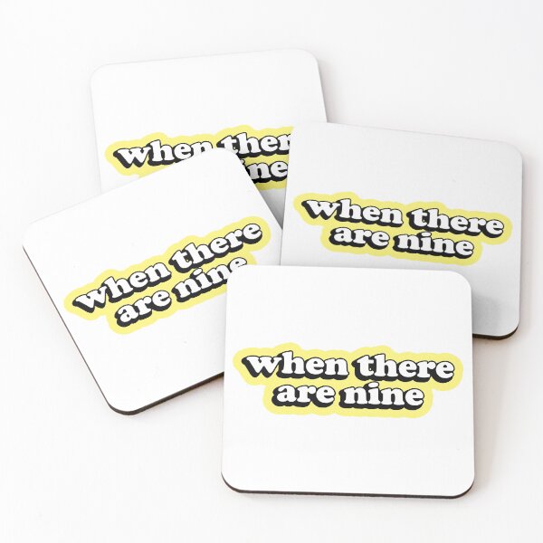 Item preview, When There Are Nine Ruth Bader Ginsburg RBG designed and sold by RandomStuffShop.
