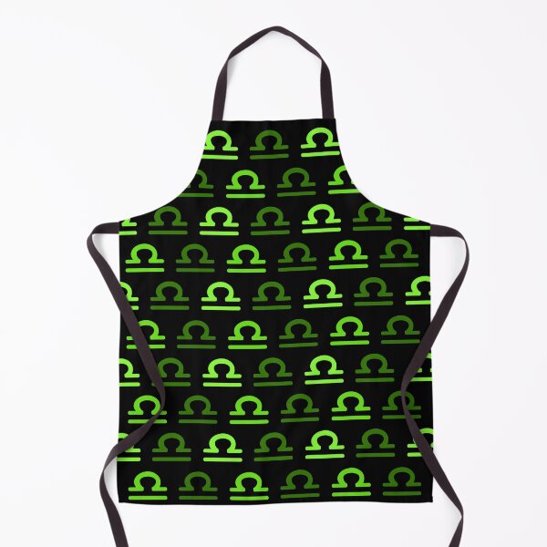 Item preview, Neon green Libra sign, astrology zodiac symbol black background designed and sold by Stéphane Thirion.