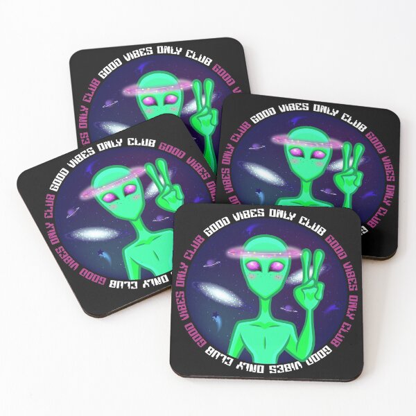 Item preview, Good Vibes Only Alien designed and sold by Sara Sanddollar.