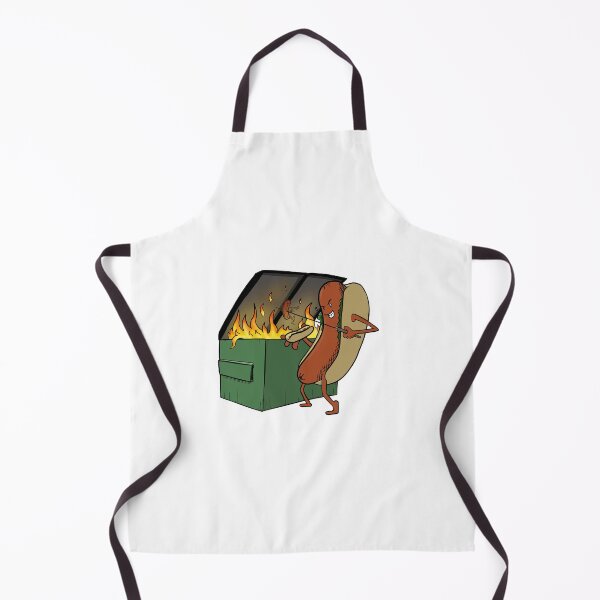 Item preview, Antro Hotdog cooking another anthro hotdog over a dumpster fire designed and sold by James Halliday.