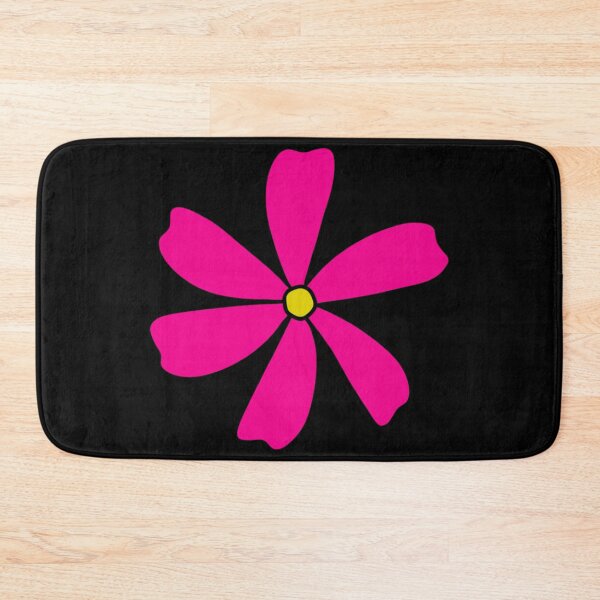 Item preview, Bib Flower in Classic Bright Pink on Black designed and sold by CottoVerdi.