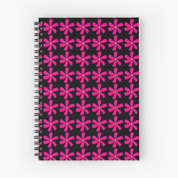 Item preview, Bib Flower in Classic Bright Pink on Black designed and sold by CottoVerdi.