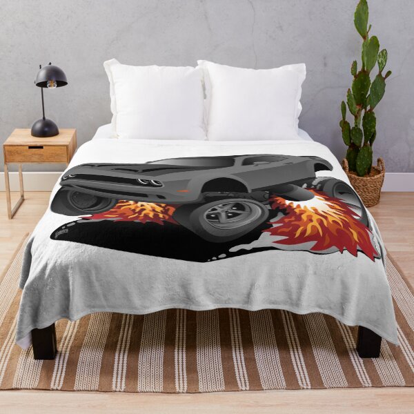 Item preview, Modern American Muscle Car Cartoon Illustration designed and sold by hobrath.