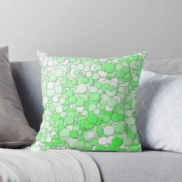 Item preview, Green and White Bubbles designed and sold by MathenaArt.