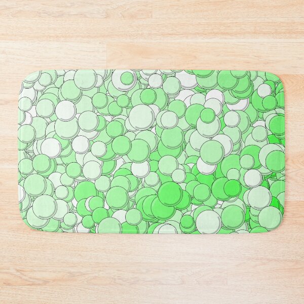 Item preview, Green and White Bubbles designed and sold by MathenaArt.