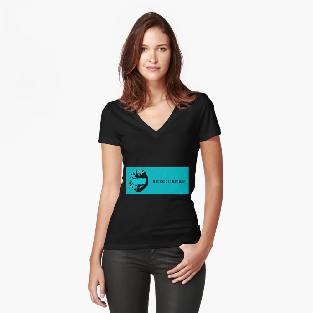 Item preview, Fitted V-Neck T-Shirt designed and sold by CanisPicta.