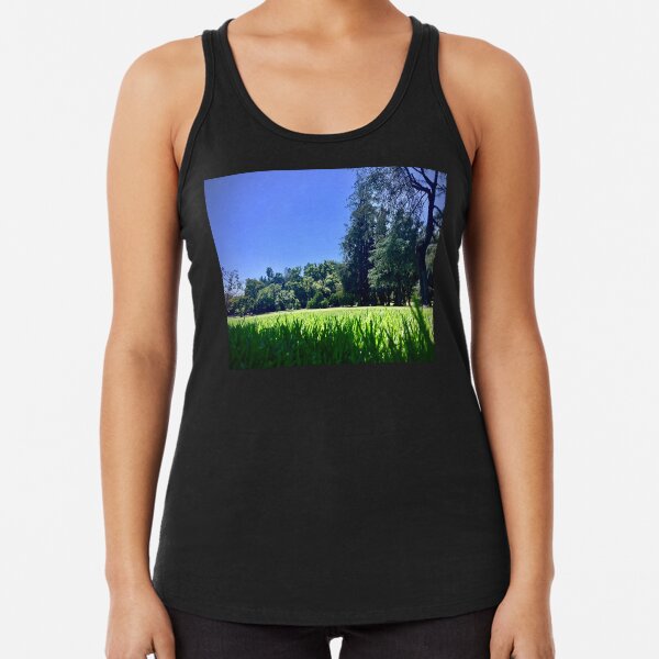 Nap in the Grass (glancingabout.com) Racerback Tank Top