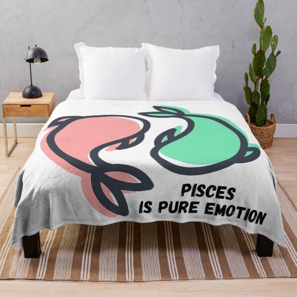 Item preview, Pisces sign pink and turquoise quote astrology designed and sold by Adri Graterol.