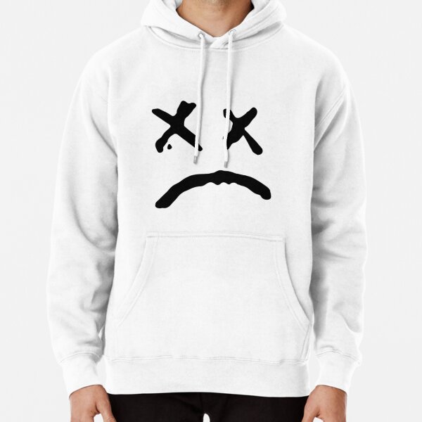 Lil peep cheap sad face hoodie