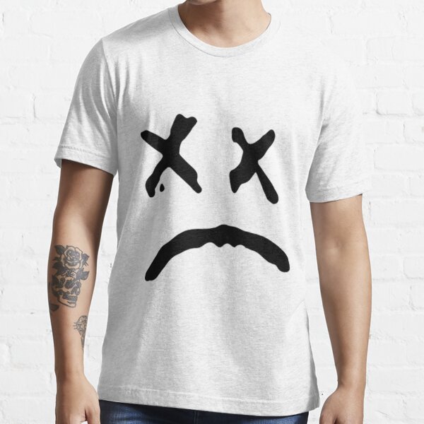 For Sale Cute Lil Peep Sad Face Graphic T-Shirt