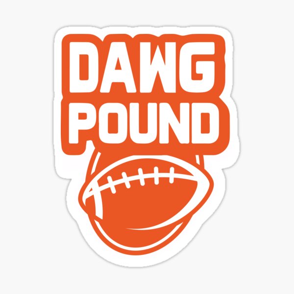 Cleveland Browns NFL 11x17 Dawg Pound Metal Embossed Slogan Sign