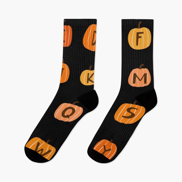 Item preview, Funny hand drawn Halloween alphabet with pumpkins for children, kids. Learn alphabet easy designed and sold by 2AcesDesign.