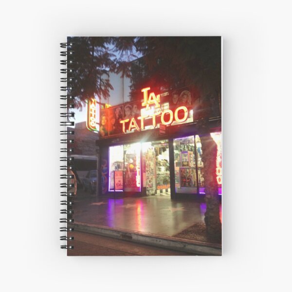 Hollywood Tattoo Shop Spiral Notebook