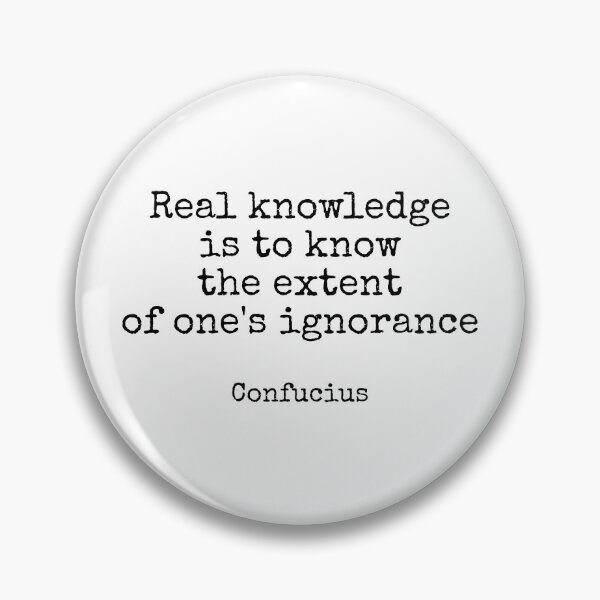 Item preview, Real knowledge is to know the extent of ones ignorance - Confucius Quote designed and sold by Inspirationmotivation.