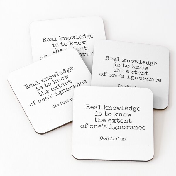 Item preview, Real knowledge is to know the extent of ones ignorance - Confucius Quote designed and sold by Inspirationmotivation.