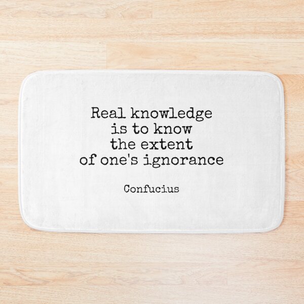 Item preview, Real knowledge is to know the extent of ones ignorance - Confucius Quote designed and sold by Inspirationmotivation.