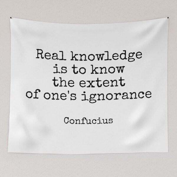 Item preview, Real knowledge is to know the extent of ones ignorance - Confucius Quote designed and sold by Inspirationmotivation.