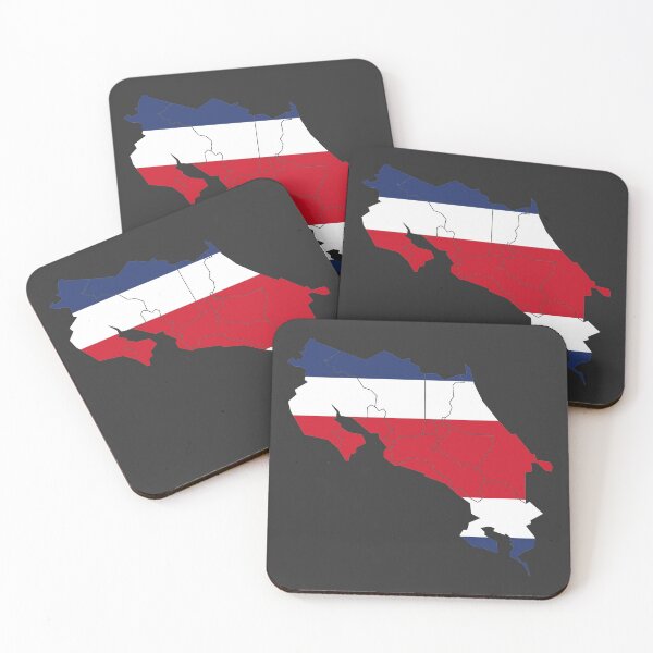 Item preview, Costa Rica Flag Map with regions designed and sold by Alo.