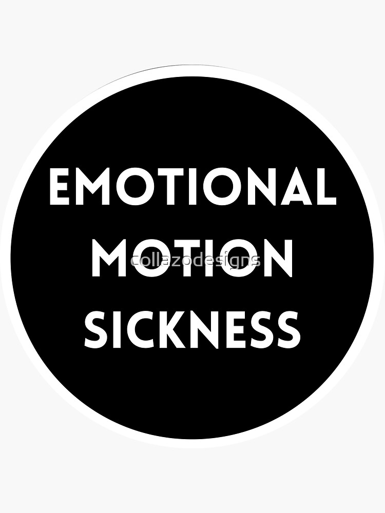"Emotional Motion Sickness Phoebe Bridgers Circle" Sticker by collazodesigns Redbubble
