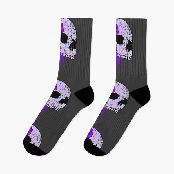 Item preview, Skull and purple hydrangeas designed and sold by BV-creas.
