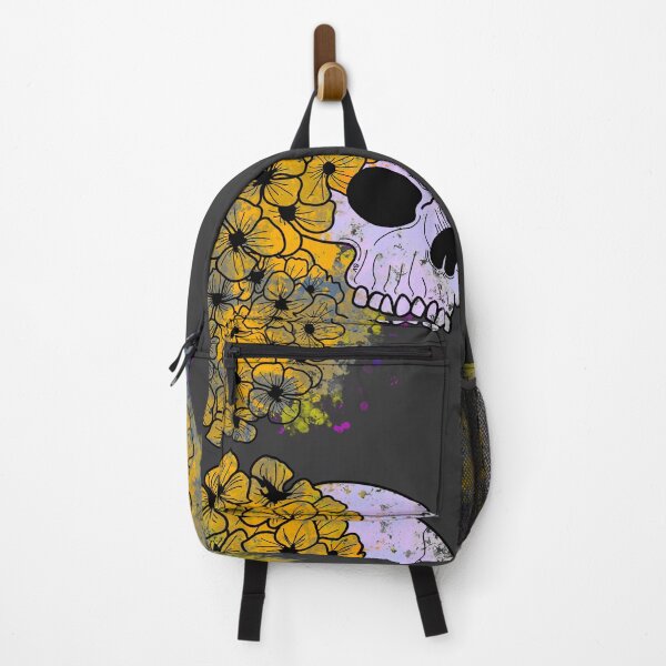 Item preview, Yellow and golden skull and hydrangeas designed and sold by BV-creas.