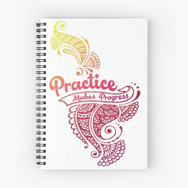 Item preview, Practice makes progress henna design designed and sold by InstaEtchStudio.